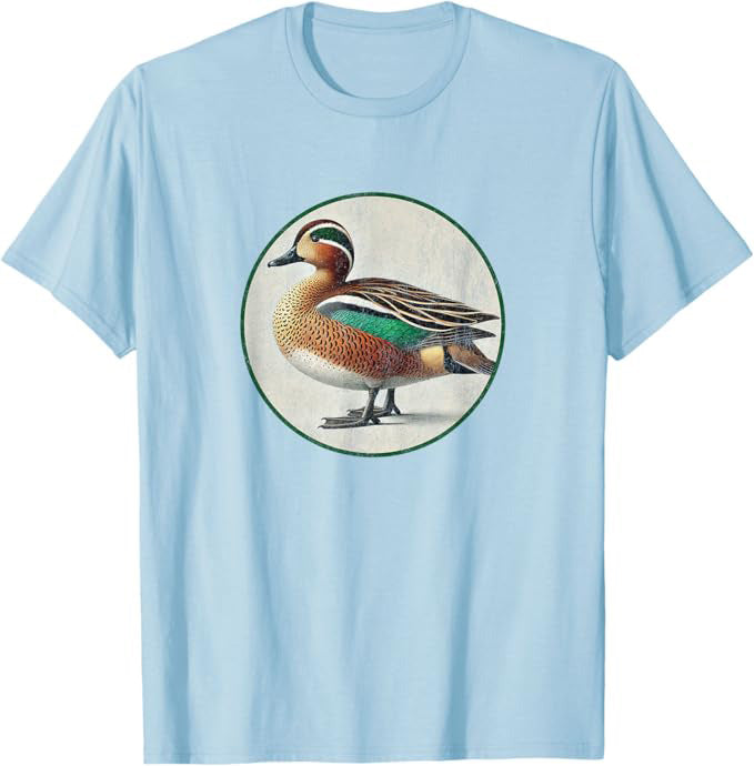 Baikal Teal T-Shirt Retro Design by Bird.fan